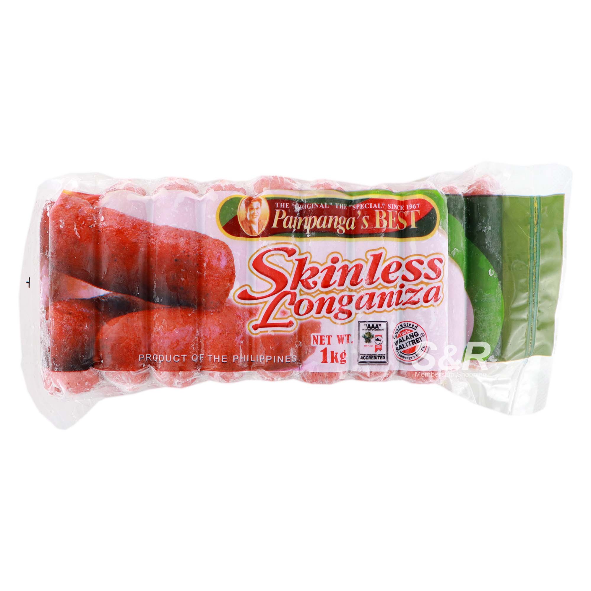 Pampanga’s Best Skinless Longaniza 1kg Pampanga’s Best Skinless Longaniza 1kg